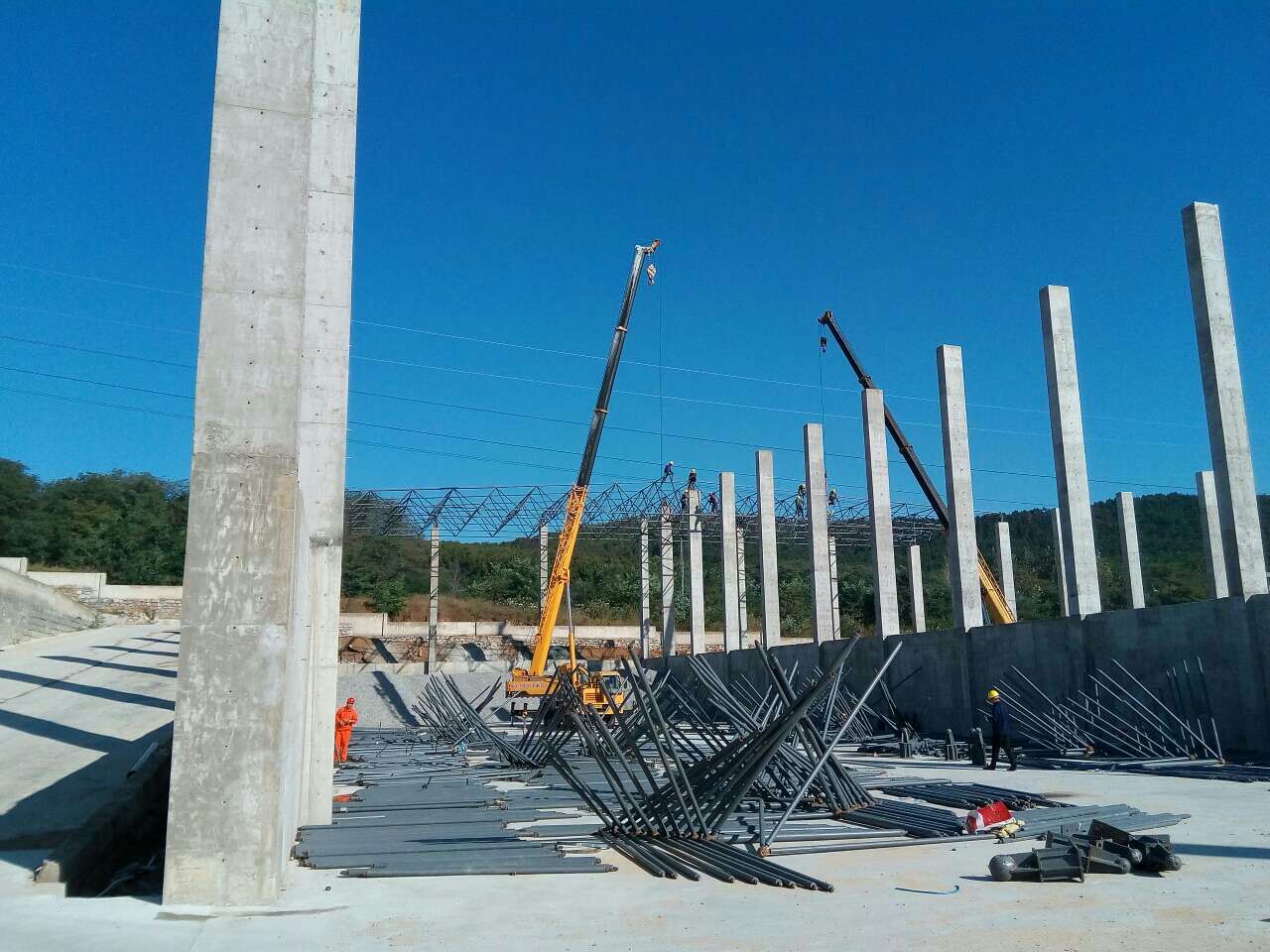 焦作搅拌站网架